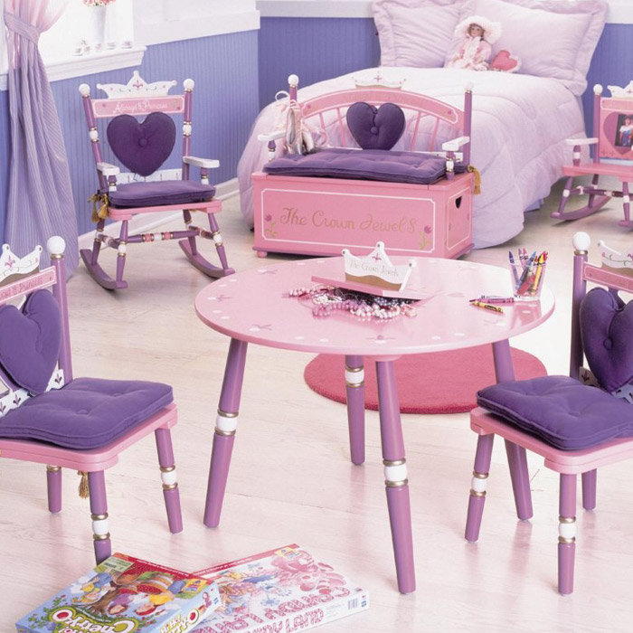 Wildkin Kids Princess 3 Piece Table and Chair Set Reviews Wayfair